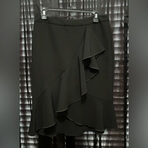 Ann Taylor Black Ruffle Skirt
